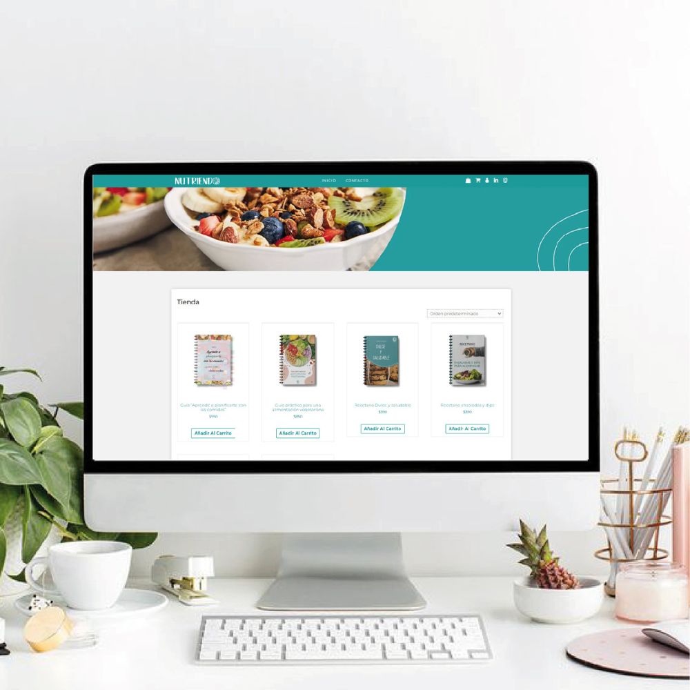 Trabajo web para nutriendo, estudio de diseño en uruguay