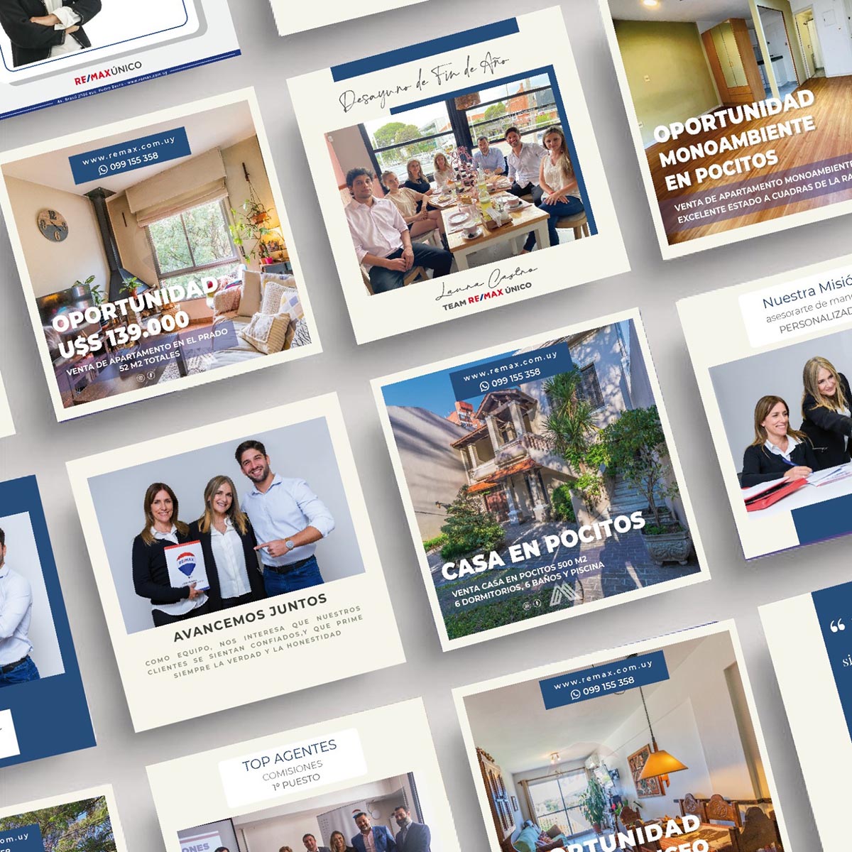 Redes sociales Remax - Estudio de Diseño